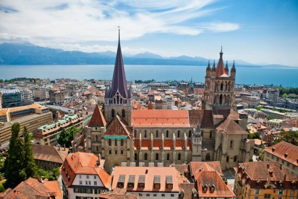 Lausanne Vu cathédrale