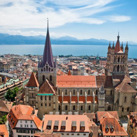 Lausanne vu cathédrale